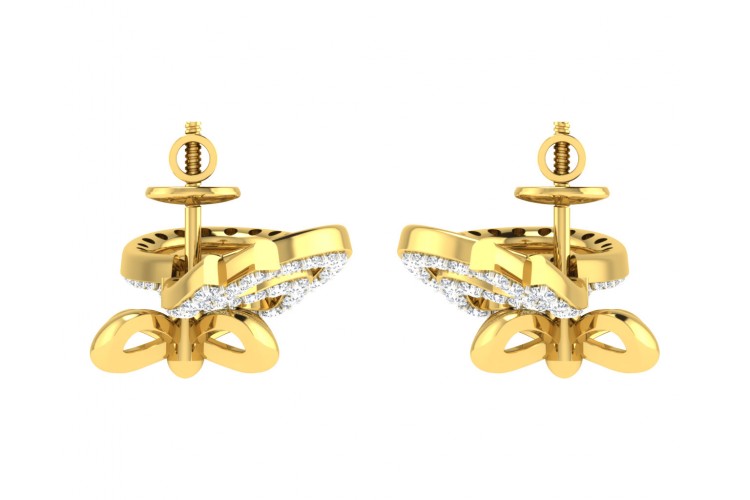 Hali Diamond Earrings in Gold